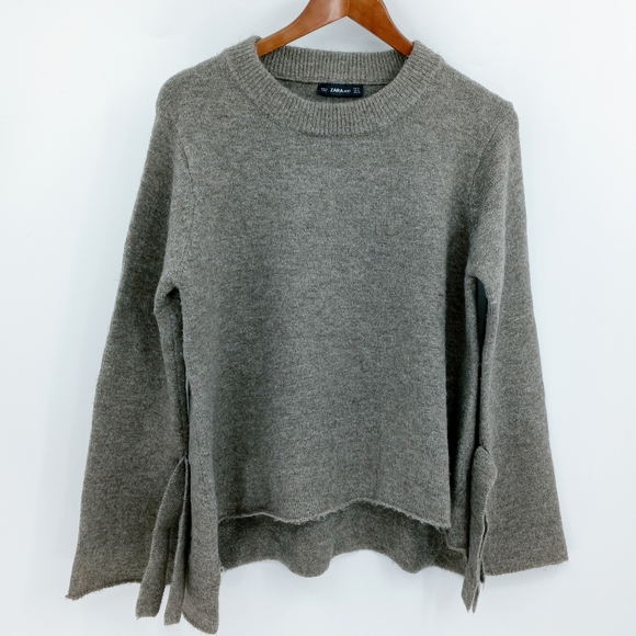 Zara Knit Tie Sleeve Sweater - Picture 4 of 15